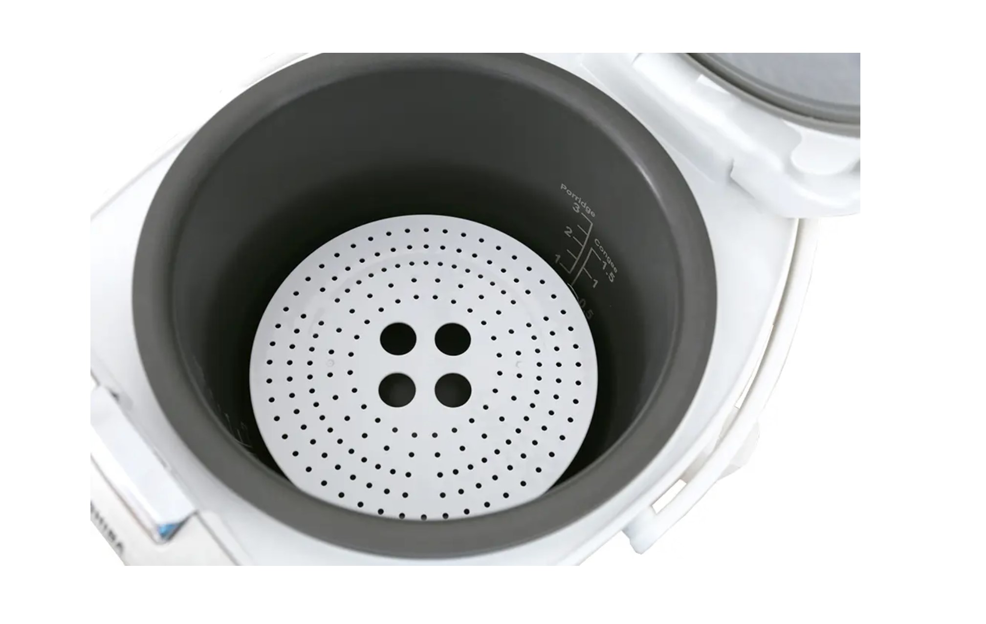 Nồi cơm điện tử Toshiba 1.8L RC-18NTFV(W) - Xuất xứ Thái lan - Lòng nồi hợp kim dày 4mm - Phù hợp cho gia đình 4-6 người - Hàng chính hãng - Bảo hành 12 tháng, chất lượng Nhật Bản