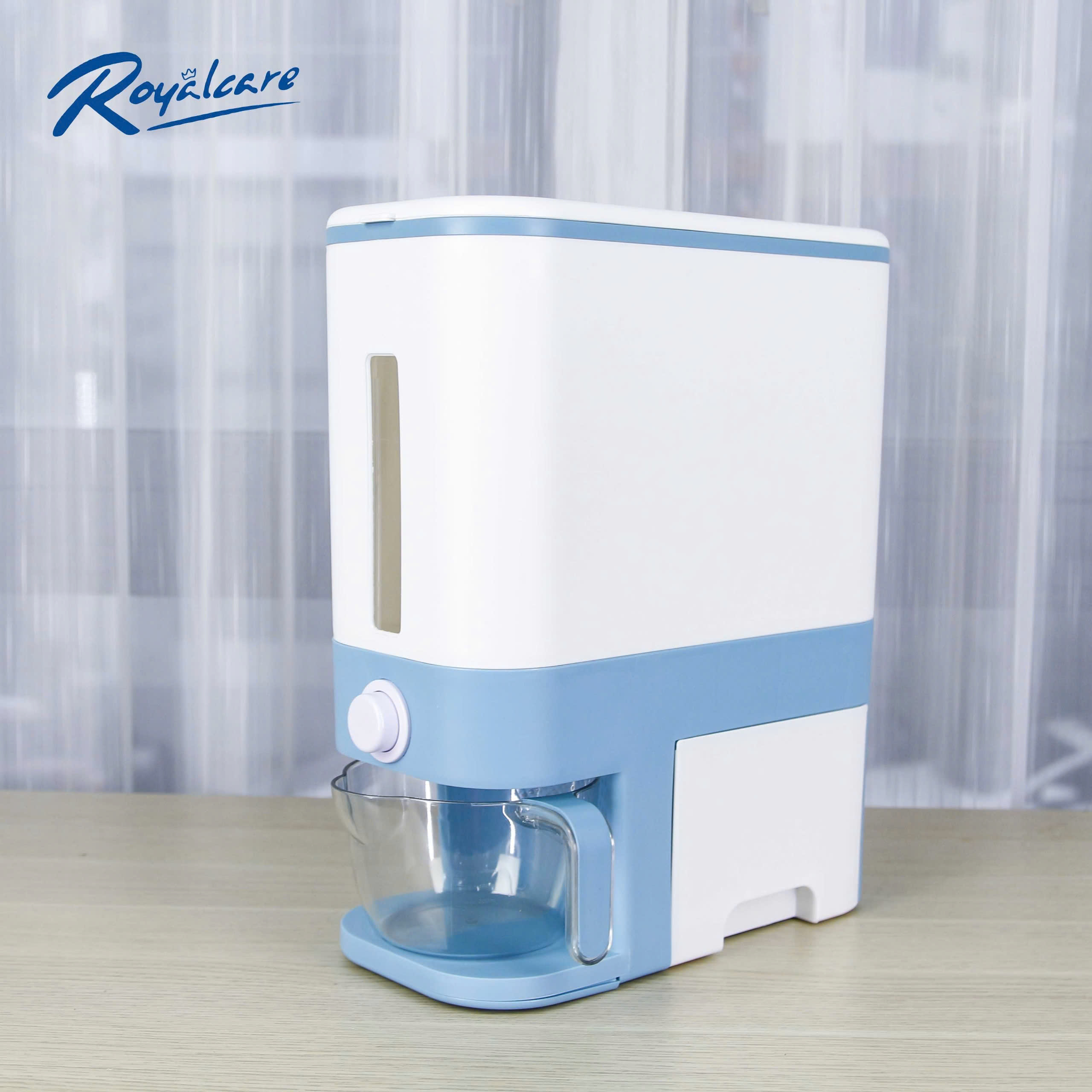 Hộp đựng gạo 12kg, thùng đựng ngũ cốc lớn có nắp đậy, thùng đựng ngũ cốc gia dụng cho nhà bếp, nhiều loại ngũ cốc