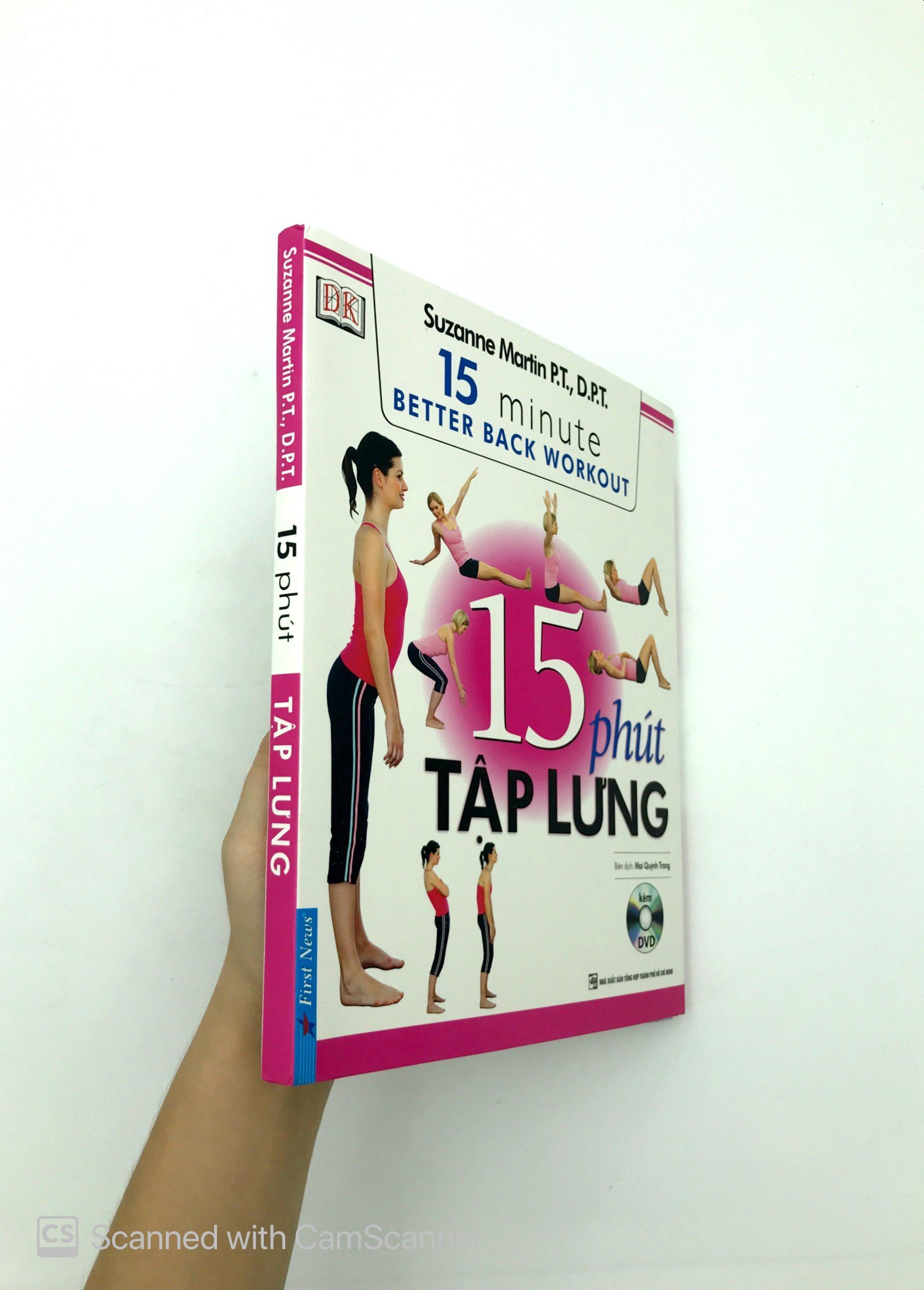 Sách Lò Xo - 15 Phút Tập Lưng (Kèm 1 DVD)