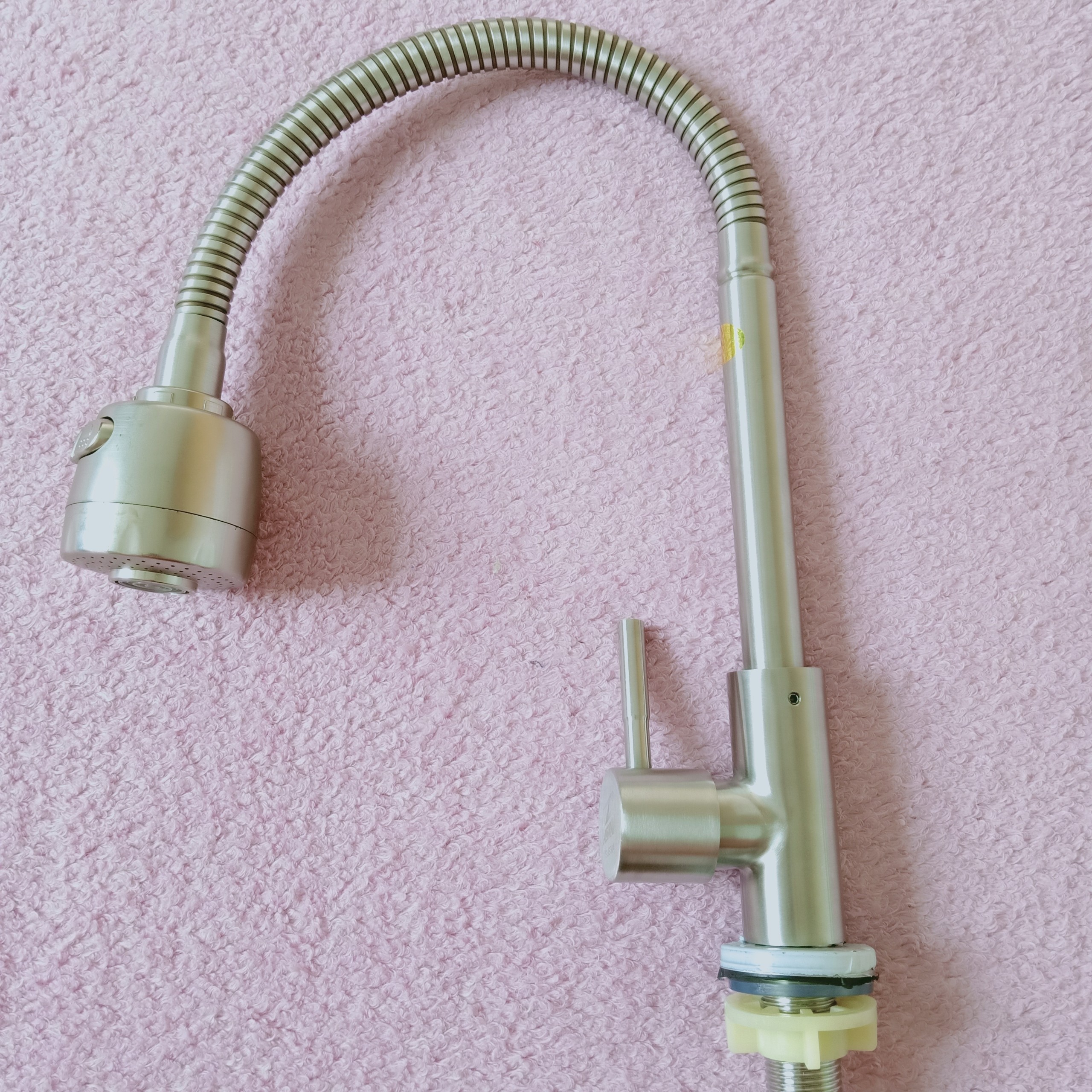 Vòi chén bẻ lạnh_Vòi rửa chén lạnh inox SUS 304 Cao Cấp _ Vòi Rửa Chén Lạnh Cần Bẻ Lò Xò Sử Dụng cho 2 Hộc Chậu