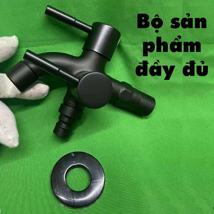 Vòi nước 2 đầu ra, vòi củ sen tắm, vòi nước đôi đúc đồng gắn ống nước, vòi xịt nhà tắm, sân vườn Legaxi