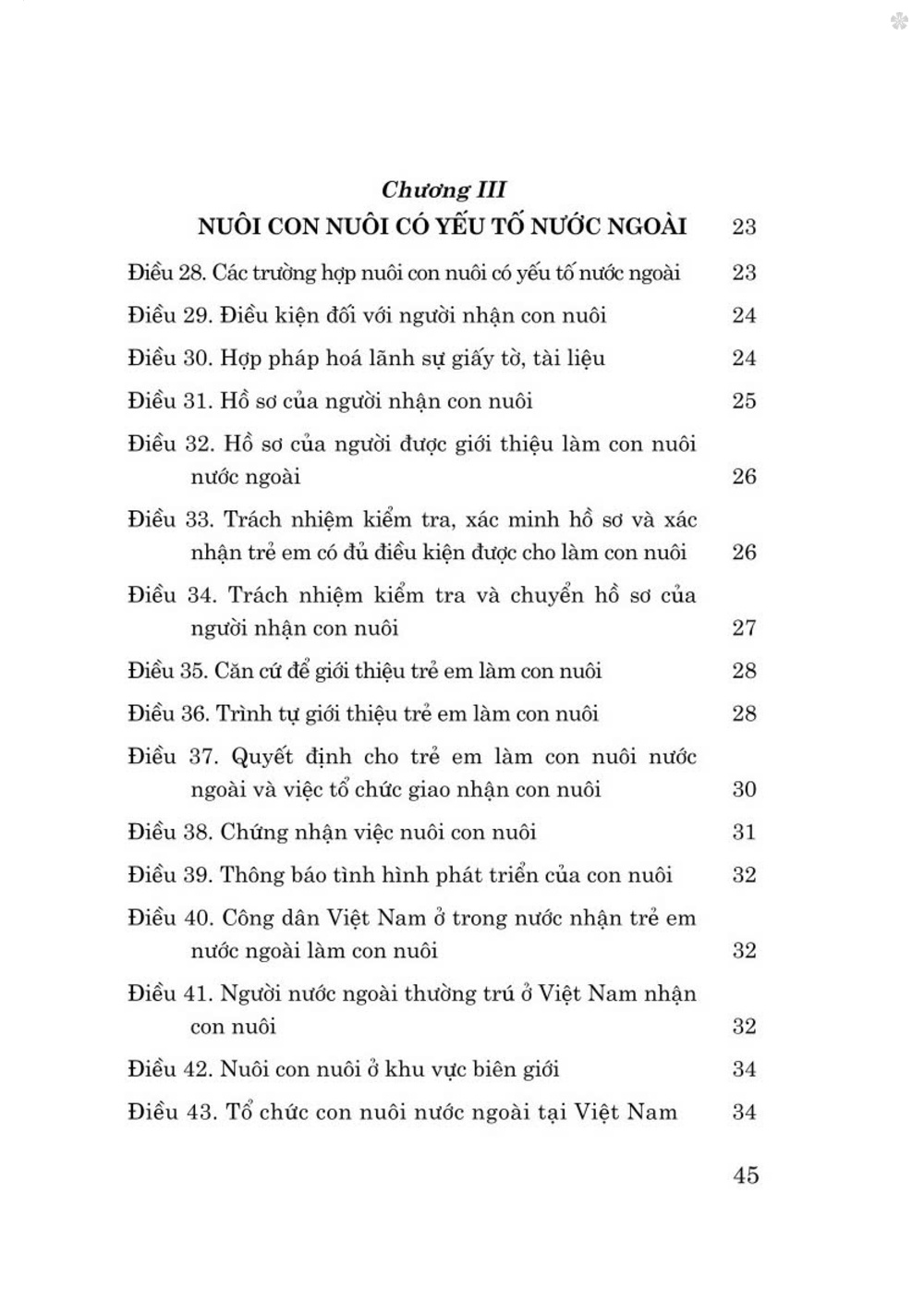 Luật nuôi con nuôi năm 2010 - bản in 2024