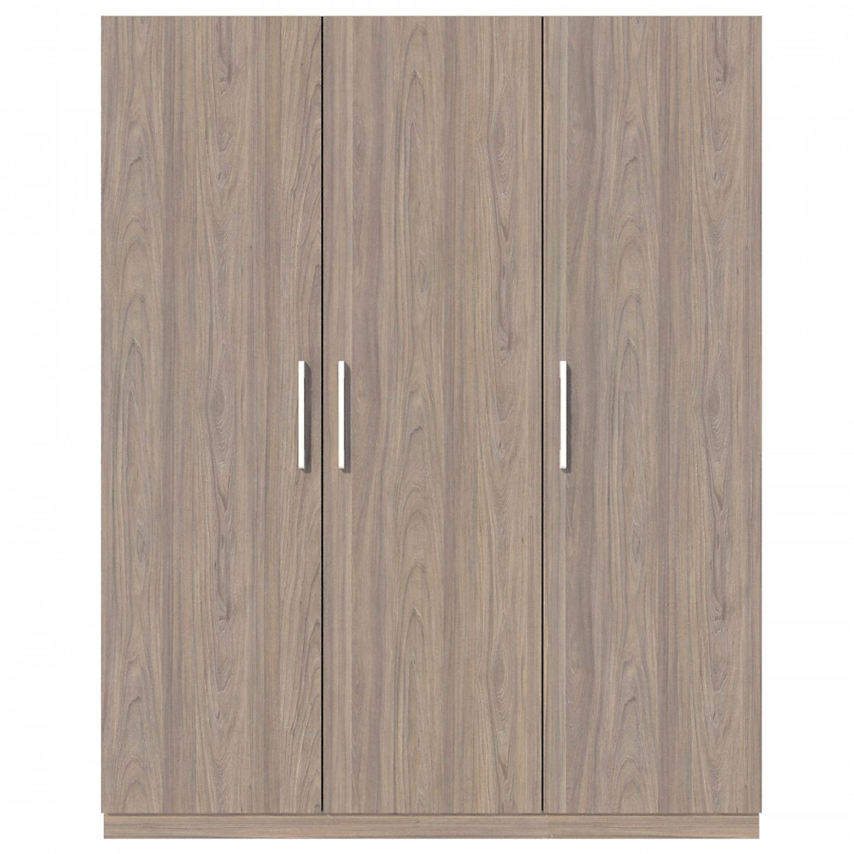 Tủ quần áo gỗ MDF Tundo 3 cánh 2 ngăn kéo màu xám ánh vàng 140 x 55 x 200cm