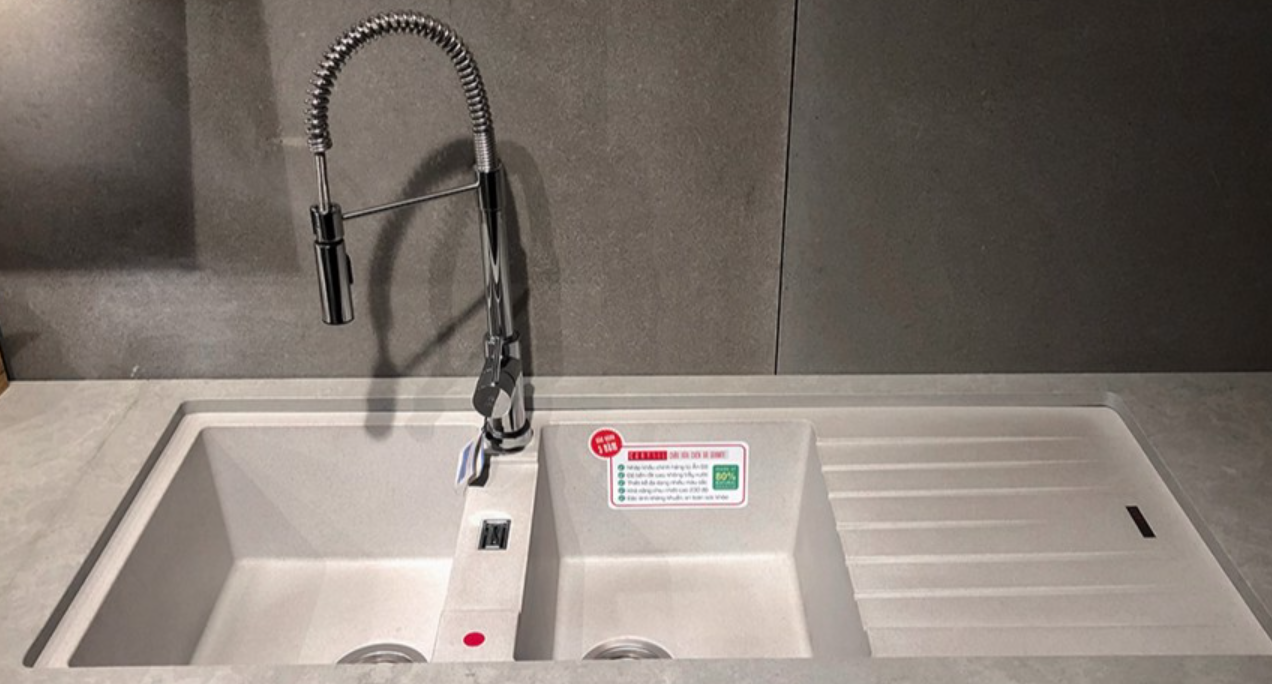 Vòi Rửa Chén Carysil I-2388 - Đồng Thau Mạ Crom - Hàng Chính Hãng