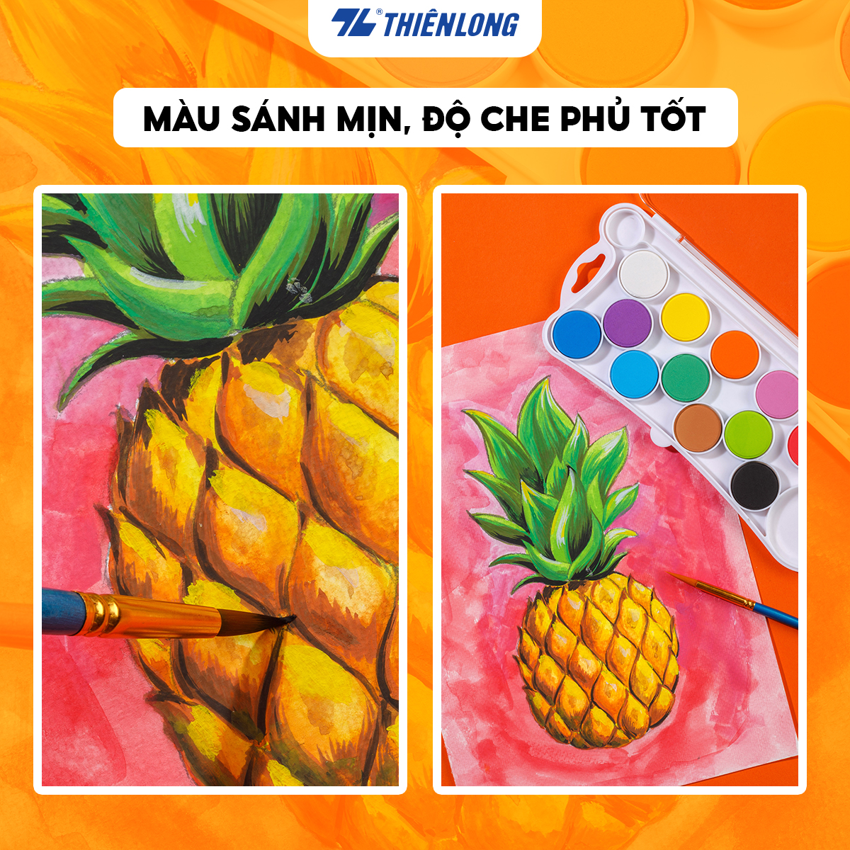 Bộ 12 Màu nước dạng nén Thiên Long Colokit WACO-C001