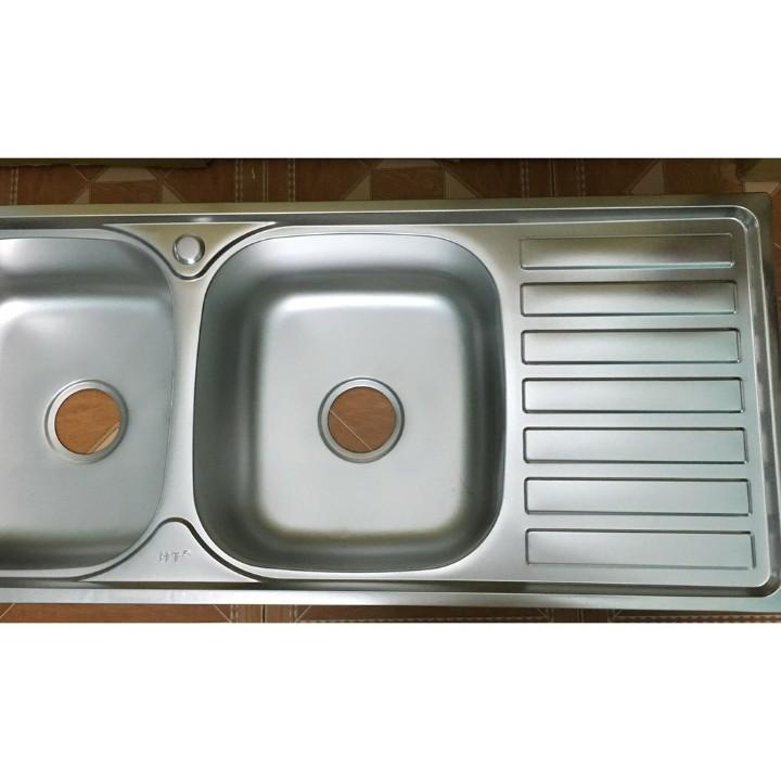 CHẬU RỬA CHÉN INOX 2 HỘC