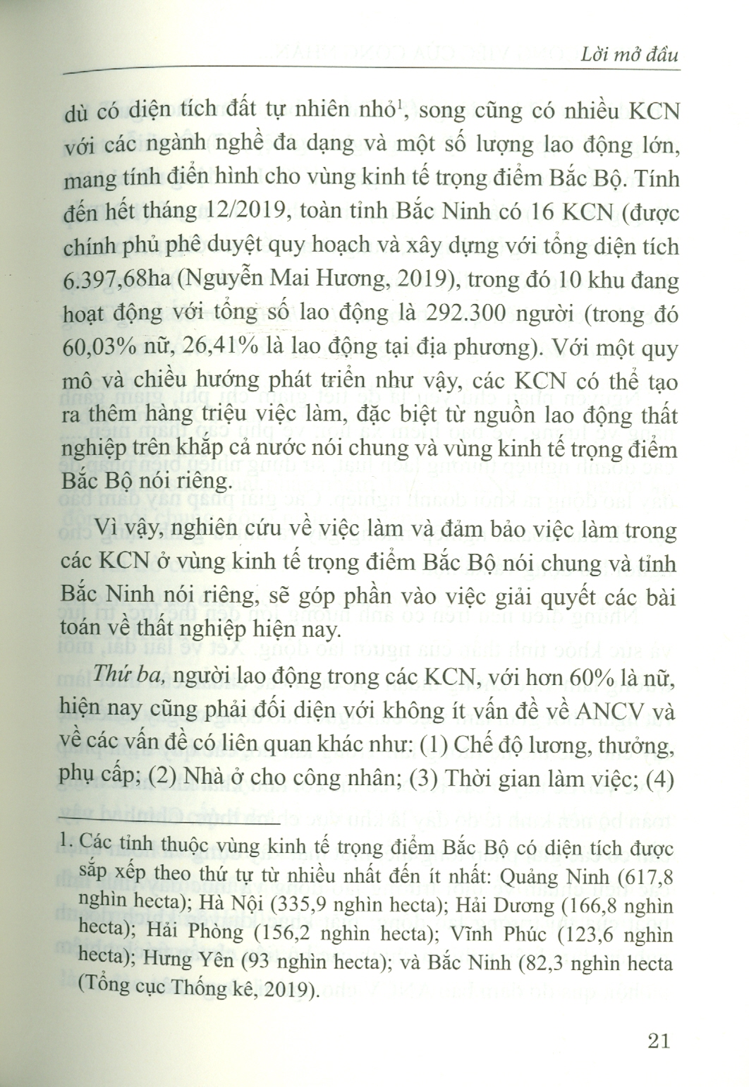 An Ninh Công Việc Của Công Nhân Tại Các Khu Công Nghiệp Vùng Kinh Tế Trọng Điểm Bắc Bộ - Trường Hợp Tỉnh Bắc Ninh (Sách chuyên khảo)