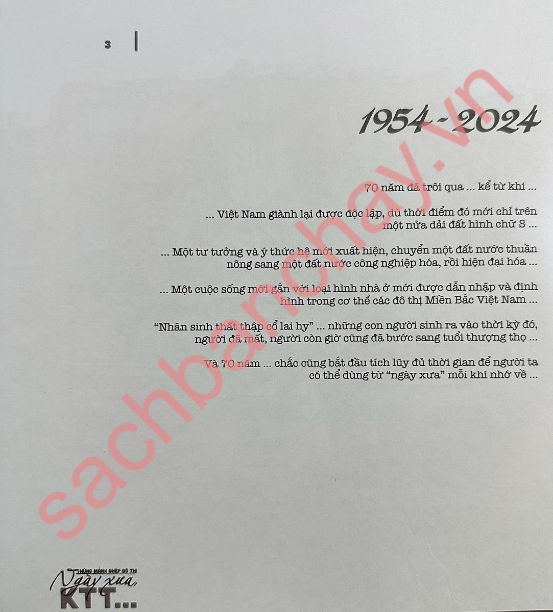 Những Mảnh Ghép Đô Thị Ngày Xưa KTT - PGS.TS.KTS. Trần Minh Tùng (In Màu)
