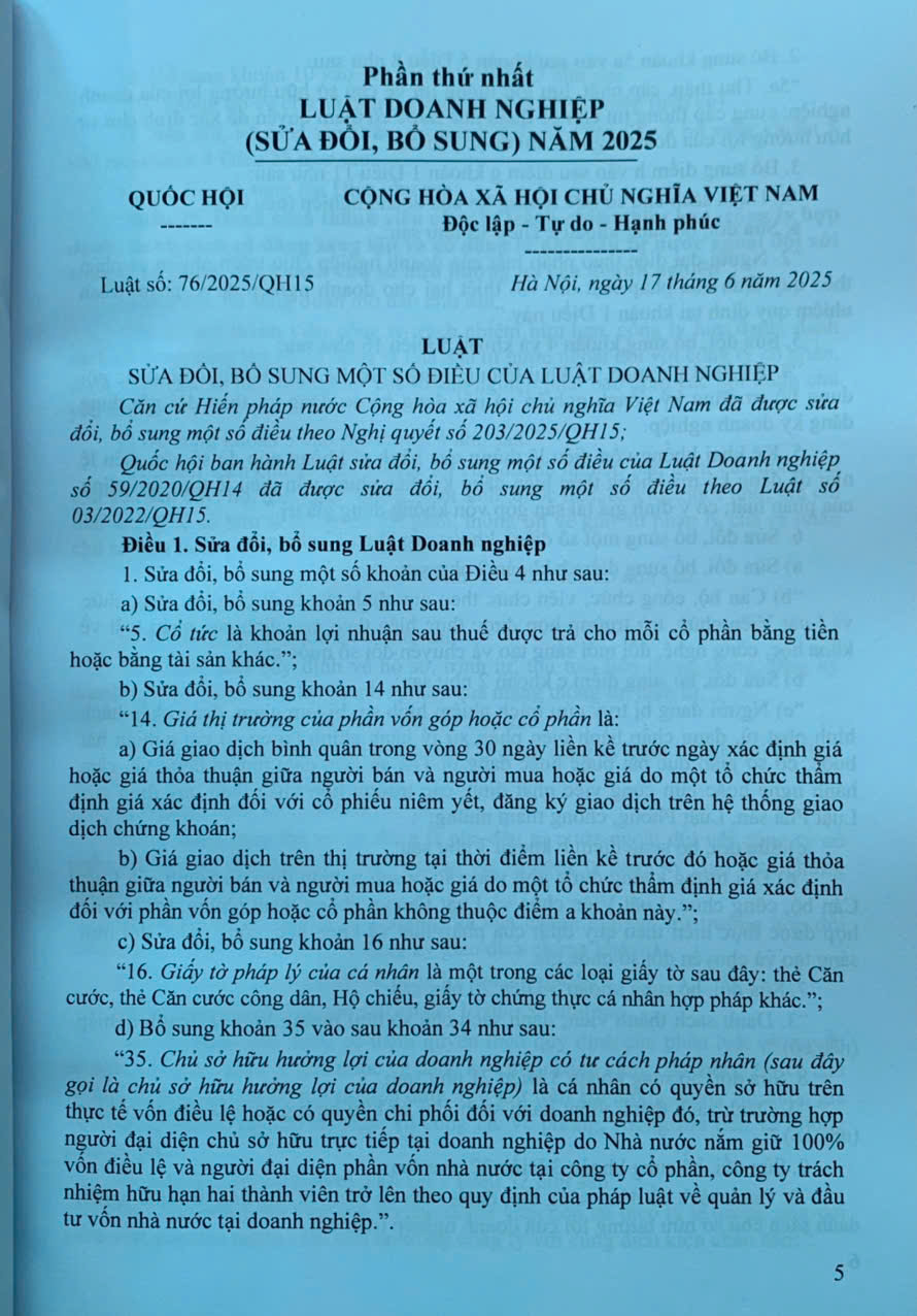Luật doanh nghiệp (sửa đổi, bổ sung) hệ thống các văn bản quy định, hướng dẫn chi tiết thi hành