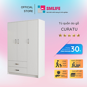 Tủ đựng quần áo giá rẻ đẹp SMLIFE Curatu