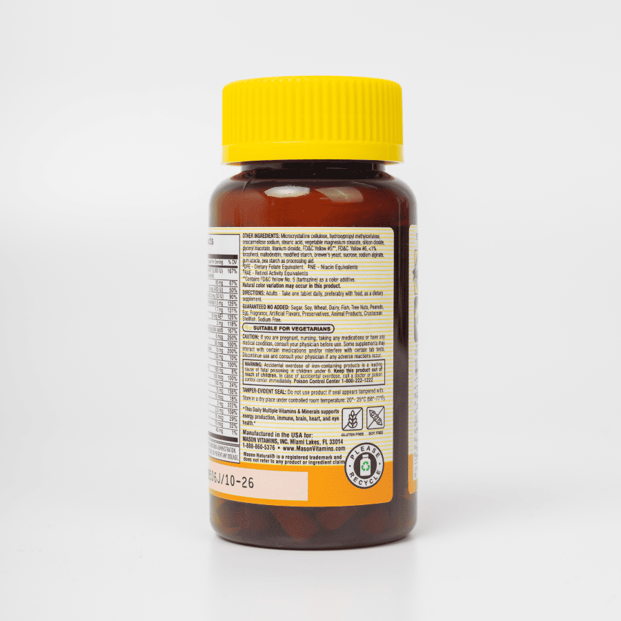 Viên uống Bổ sung vitamin tổng hợp cho cơ thể Mason Natural Daily Multiple Vitamins With Minerals – lọ 60 viên
