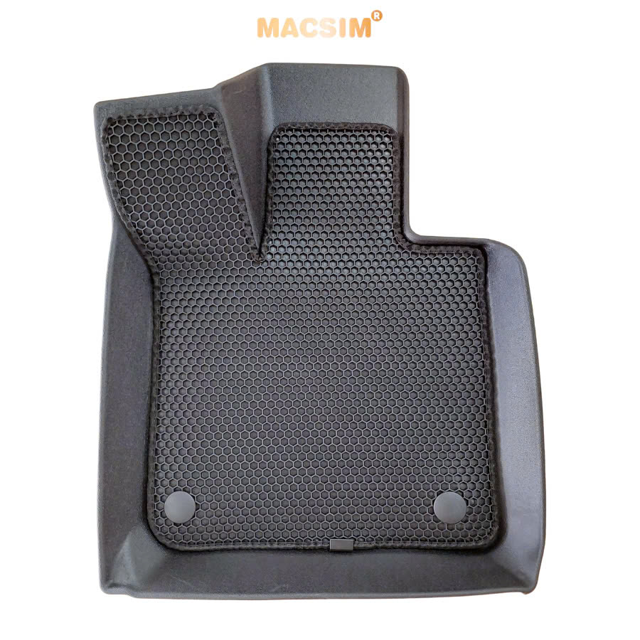 Thảm ô tô sd1 2 lớp dạng lưới lục giác Vinfast VF8 2023+ màu đen - bề mặt cao su siêu sạch - Macsim