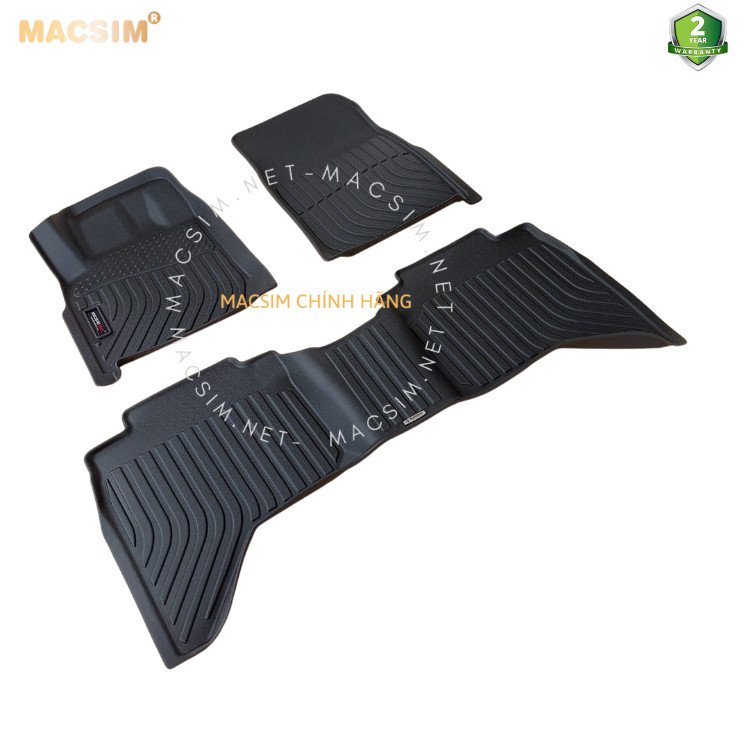 Thảm lót sàn xe ô tô BT50 2022+(sd) Nhãn hiệu Macsim chất liệu nhựa TPE cao cấp màu đen