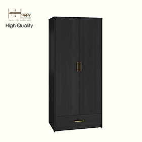 [Happy Home Furniture] NERIS, Tủ quần áo 2 cửa mở - 1 ngăn kéo, 80cm x 54cm x 180cm ( DxRxC), TCM_149