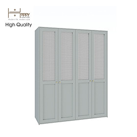 [Happy Home Furniture] ROTAN, Tủ quần áo 4 cánh mở , 160cm x 54cm x 200cm ( DxRxC), TCM_138