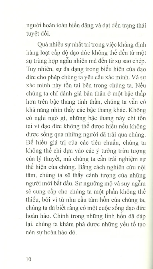 Các Mức Độ Của Đời Sống Đạo Đức