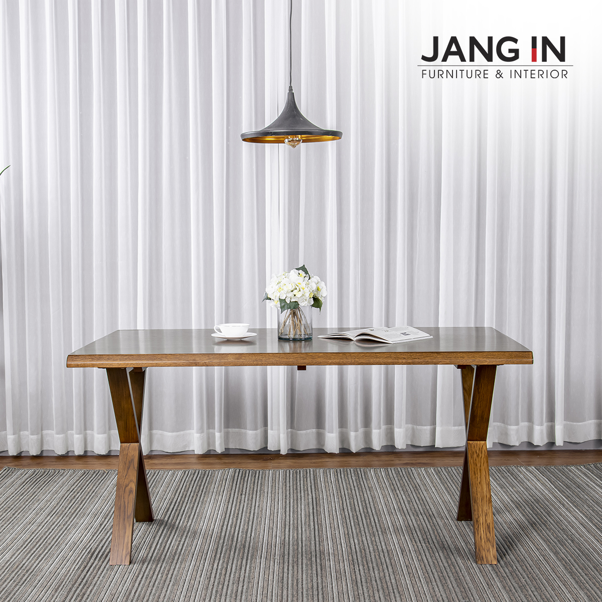 Bộ Bàn Ăn Forest 4 Chỗ Ghế 2 + Ghế Dài Jang In