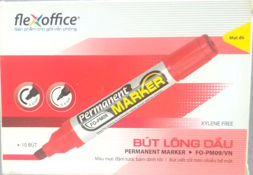Bộ 10 Bút lông dầu FlexOffice FO-PM-09