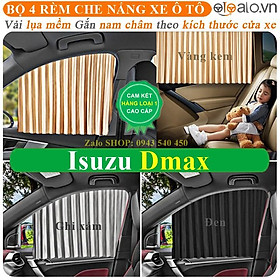 Rèm vải che chắn nắng xe ô tô Isuzu Dmax Cao Cấp gắn nam châm keo