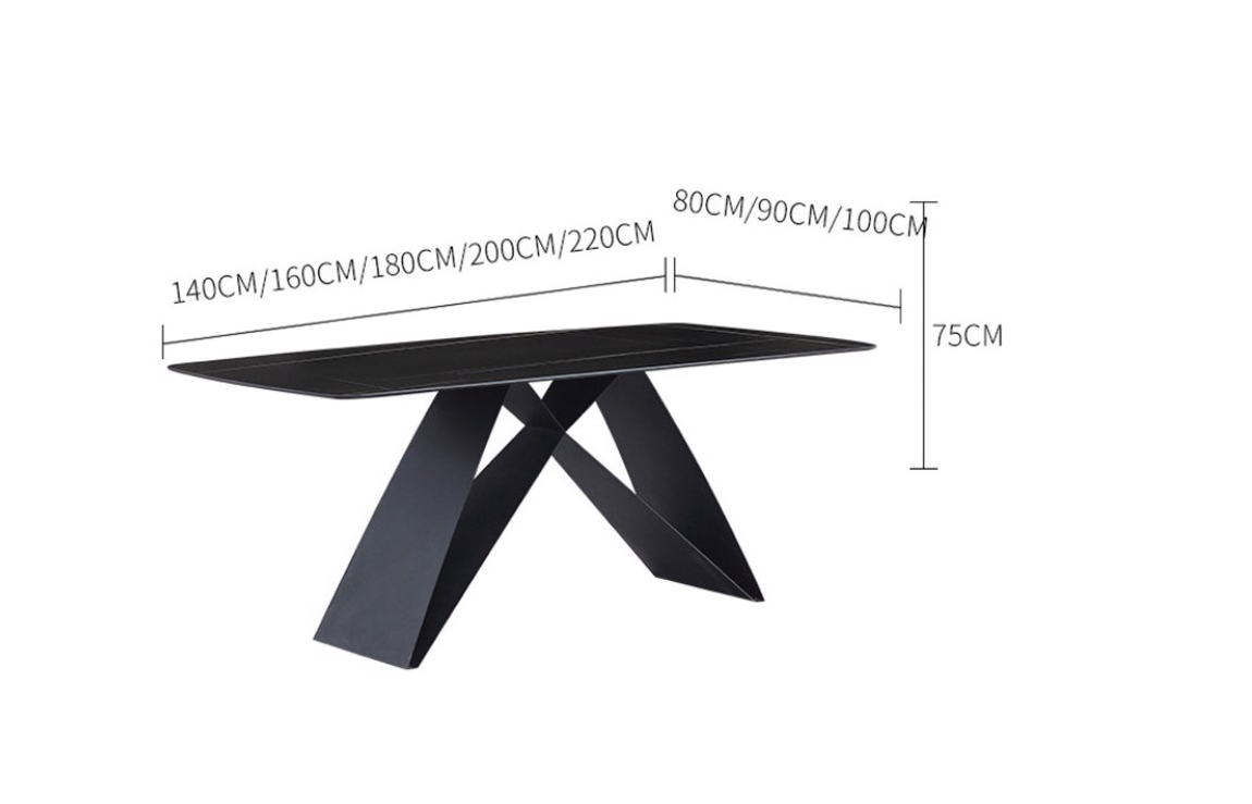 Bàn ăn cao cấp Juno Sofa mặt đá chân sắt M hiện đại