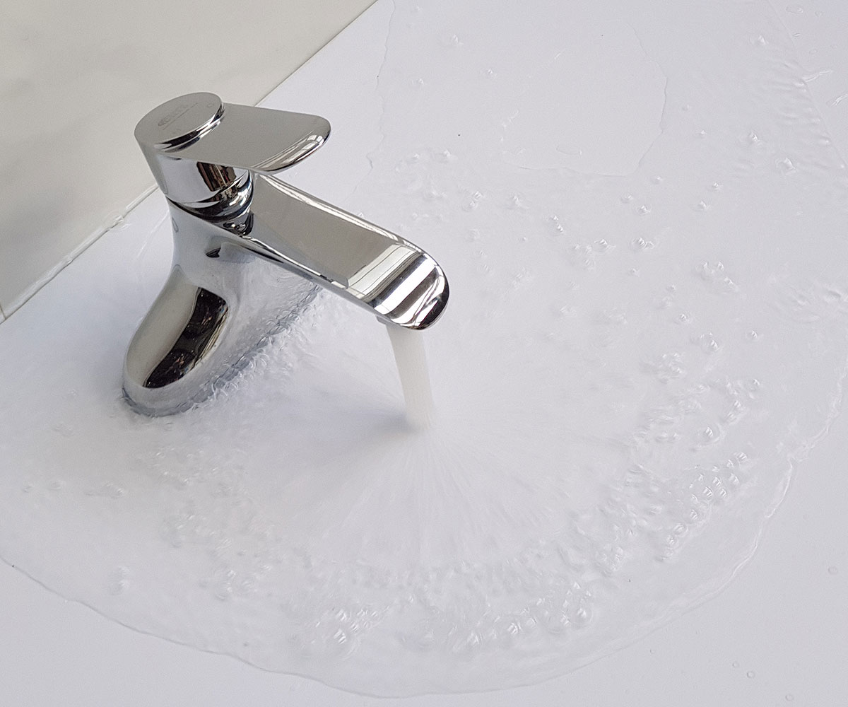 Vòi Lavabo nóng lạnh 2 chân Đồng mạ Chrome Eurolife EL-VIO03 (Trắng bạc)
