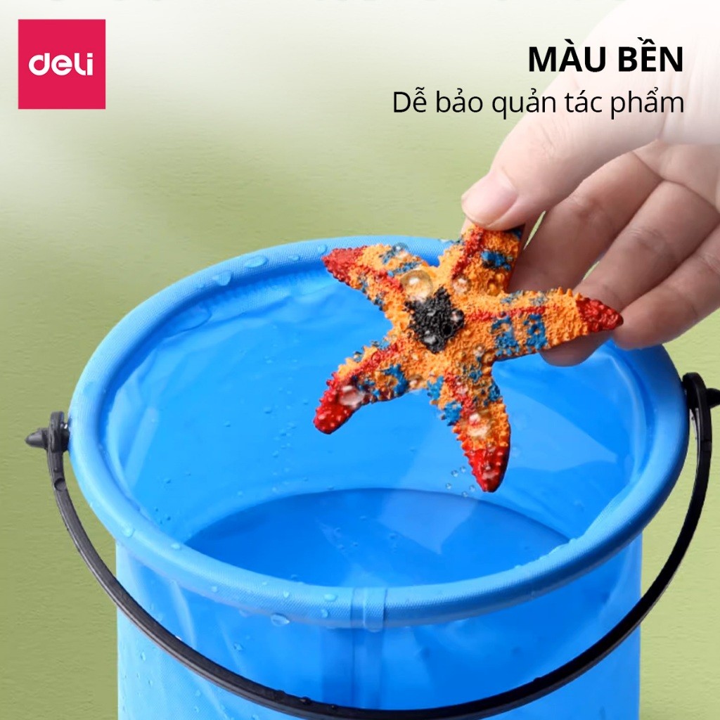 Màu Acrylic Dmast Tuýp 12ml 12/24/36 Màu Deli Cao Cấp Chống Thấm Nước Khô Nhanh Không Phai Màu Vẽ Trên Mọi Chất Liệu