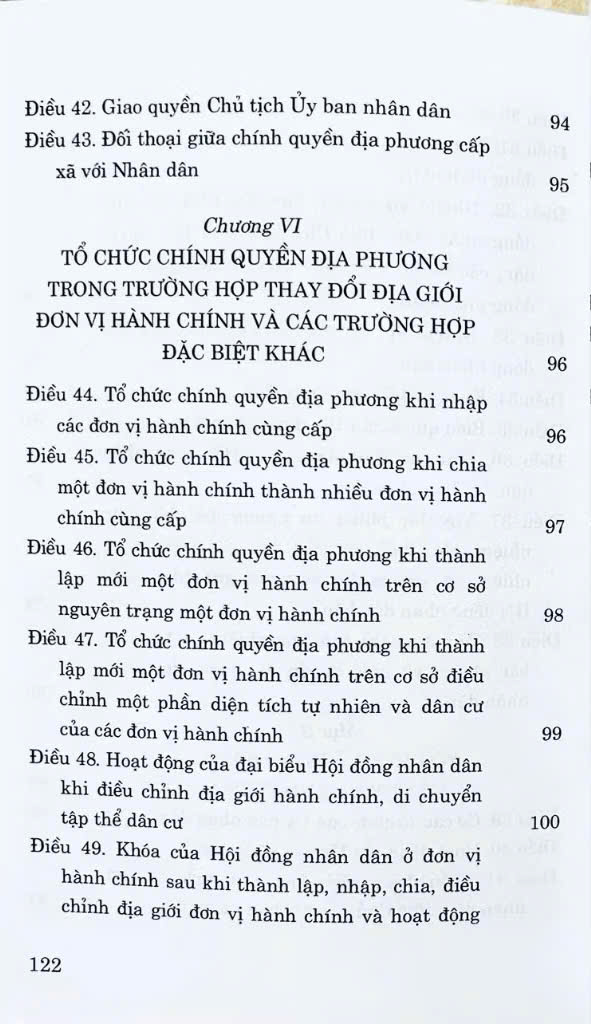 Luật Tổ Chức Chính Quyền Địa Phương Năm 2025