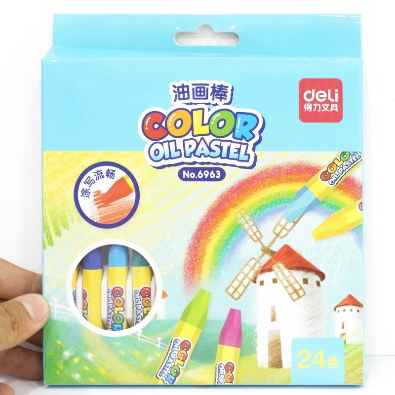 Bút Sáp 24 Màu 6963 Deli - Giao mẫu ngẫu nhiên