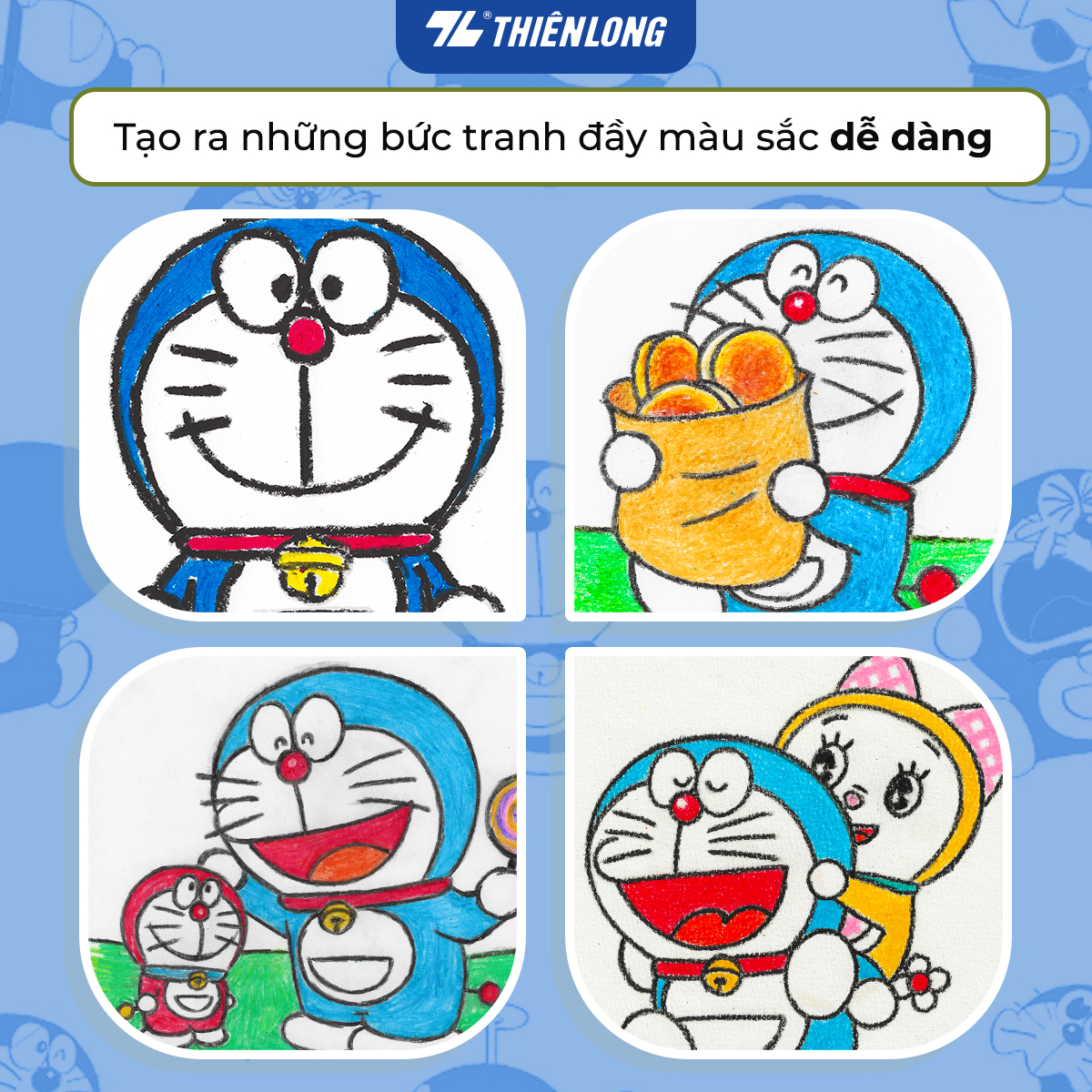 Bút sáp dầu Colokit Doraemon OP-C07/DO