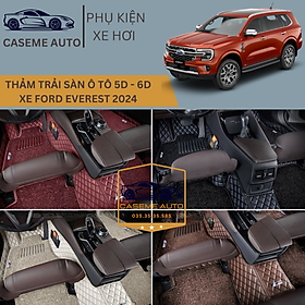 [FORD EVEREST] Thảm Trải Sàn, Lót Sàn Ô Tô 5D 6D Thiết Kế Theo Xe FORD EVEREST 2024 Chống Nước, Không Mùi - MẪU Ô VUÔNG - Hàng Chính Hãng