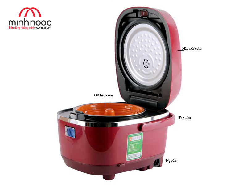 HÀNG CHÍNH HÃNG: Nồi cơm điện Tiger dung tích 1.0l JBX-A10W màu đỏ