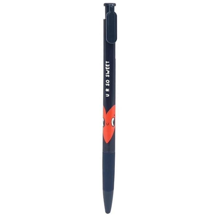 Bút Bi 0.5mm Đầu Bấm ,Thân Có Hình M&G 82776 - Xanh Đen