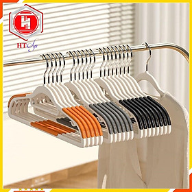 Móc Treo Quần Áo, Combo 10 Cái, Mắc Treo Quần Áo Chống Trượt Xoay 360 Độ Đa Năng
