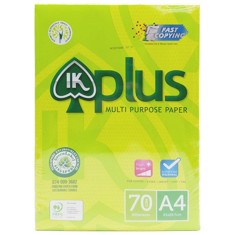 Giấy Photo Ik Plus Vàng A4 70Gsm