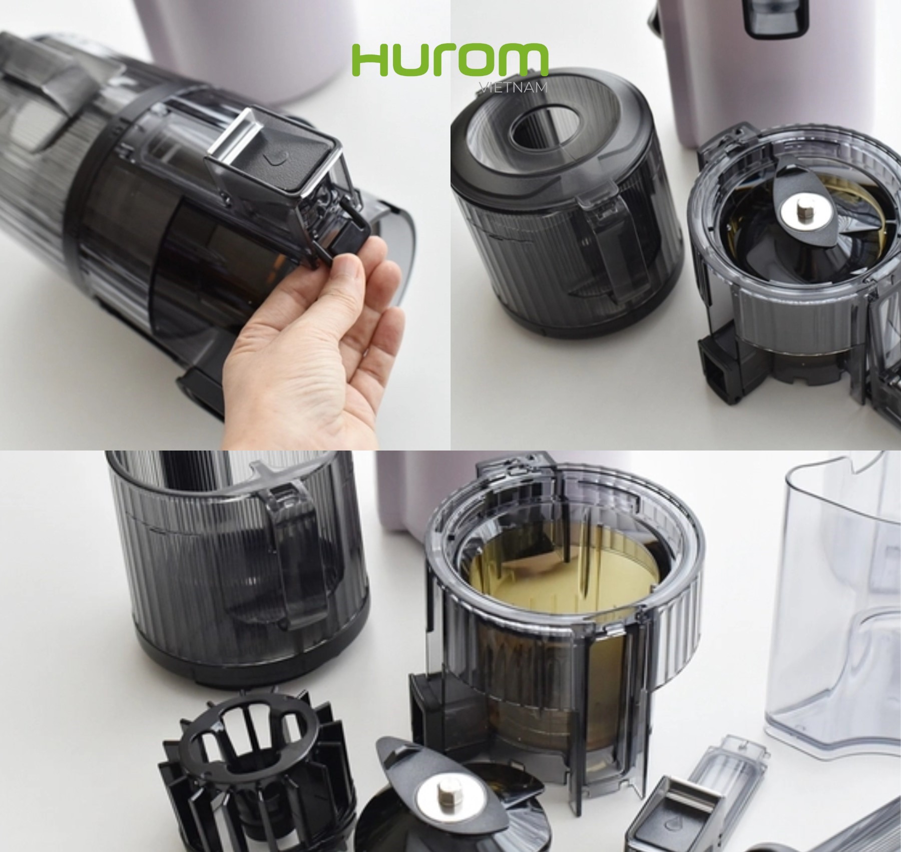 Máy Ép Chậm Hurom H420 Màu Hồng - Hàng Chính Hãng - Bảo Hành 10 Năm