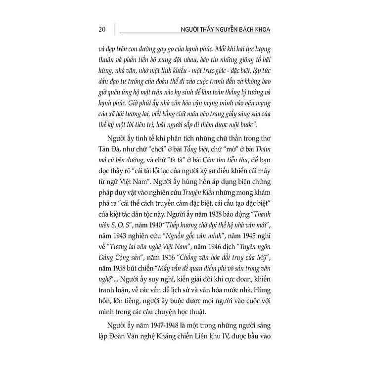 Sách - Người Thầy Nguyễn Bách Khoa - Kiều Mai Sơn - VIETNAMBOOK