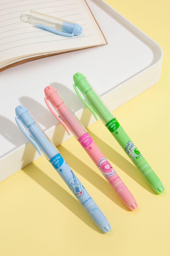 Bút Máy Nhựa Deli 0.5 mm - Phiên Bản Sơn Tùng M-TP Giới Hạn - Deli Q887 - Màu Hồng