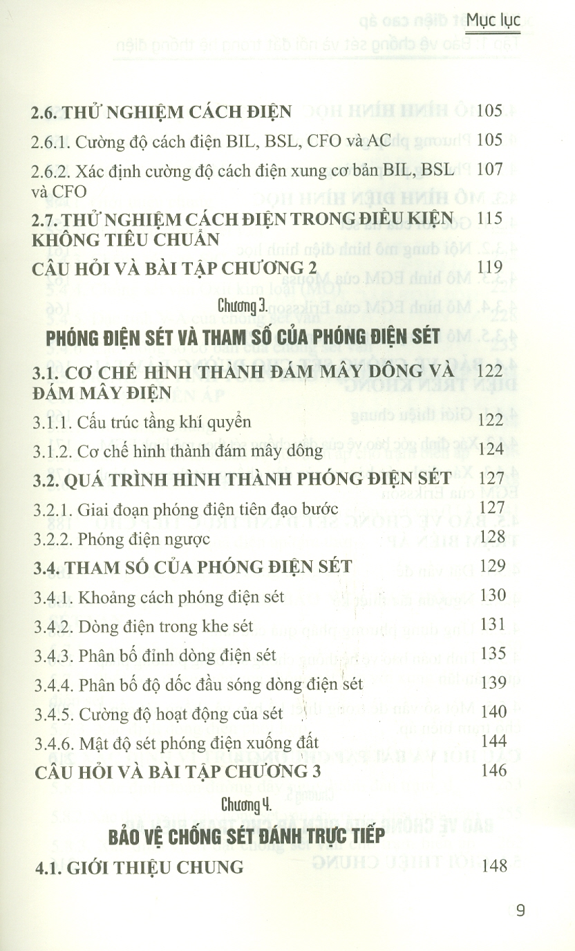 Kỹ Thuật Điện Cao Áp Tập 1 Bảo Vệ Chống Sét Và Nối Đất Trong Hệ Thống Điện