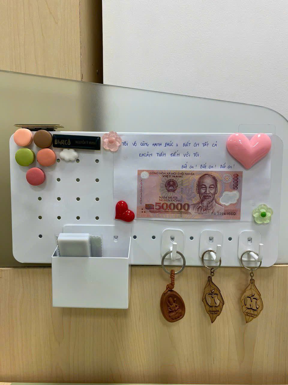 Bảng lỗ Pegboard Dola Home nhỏ gọn kim loại cao cấp treo tường treo quần áo, móc khóa, đồ dùng cần thiết