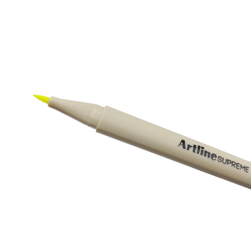 Bút Lông Đầu Cọ Artline Supreme Brush Pen EPFS-F - Fluoro Yellow