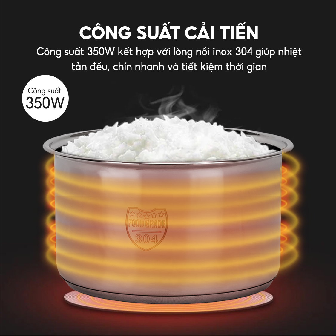 Nồi cơm điện Lebenlang LBL0581, dung tích 1200ml, công suất 350W, thiết kế hiện đại, bảo hành 2 năm - hàng chính hãng