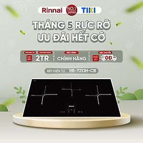 Bếp từ Rinnai RB-7013H-CB mặt kính Schott 4600W - Hàng chính hãng.