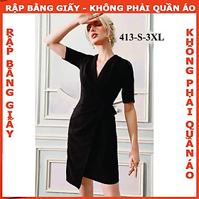 Rập giấy A0 mã 413 -không phải quần áo (BẢN VẼ)