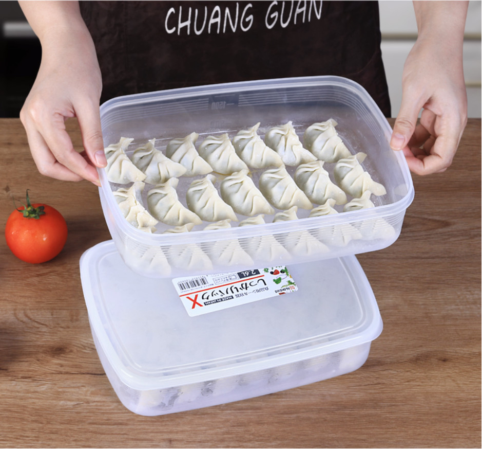 Hộp bảo quản thực phẩm hình chữ nhật dung tích 2.6 L Nakaya - Hàng nội địa Nhật Bản.