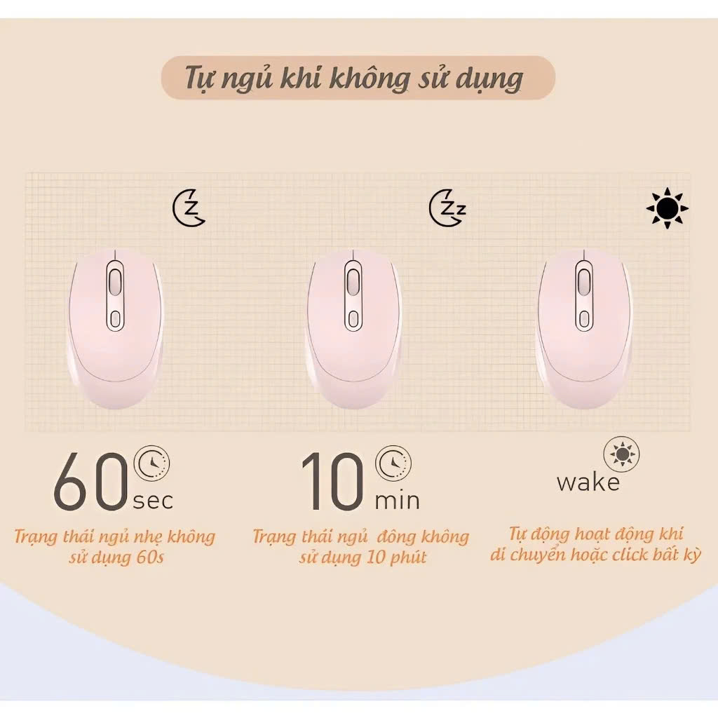 Chuột không dây wireless 2.4Ghz sạc pin, chồng ồn, DIP1600 chuyên dùng cho máy tính, laptop, tivi MÀU ĐEN - Hàng Nhập Khẩu