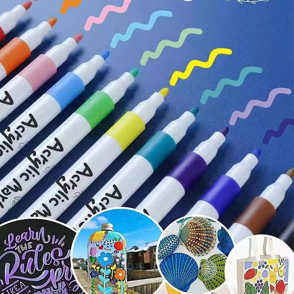 Bút Màu Acrylic Marker 60 Màu – Màu Sắc Tươi Sáng, Vẽ Được Trên Mọi Chất Liệu, Chồng Màu Dễ Dàng - HÀNG CHÍNH HÃNG MINIIN