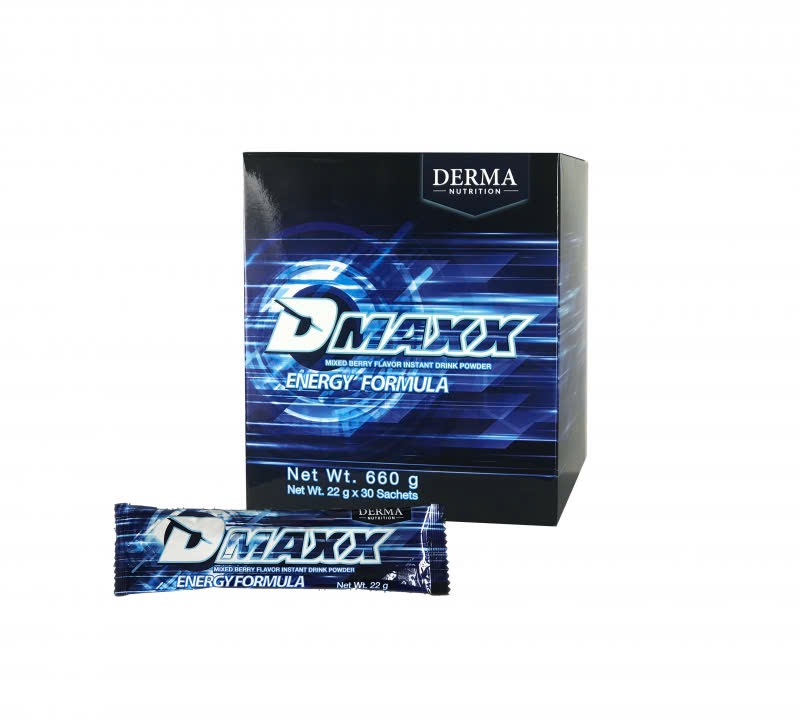 DMAXX thức uống bổ sung vitamin năng lượng có đường DAMODE 14 gói dùng thử màu xanh