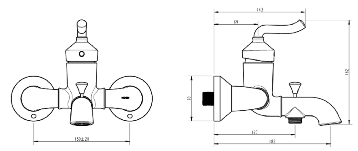 Bộ Sen Tắm Nóng Lạnh MOEN 16132 (HÀNG CHÍNH HÃNG)