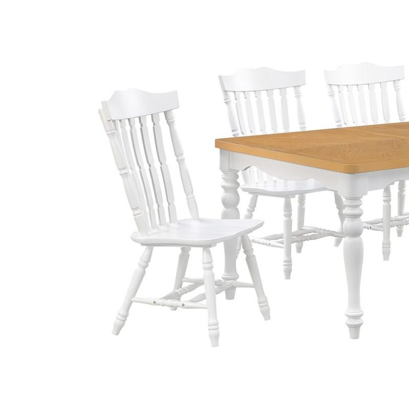 Bộ bàn ăn thông minh kéo dài 6 ghế gỗ sồi tân cổ điển SMLIFE Papilon Butterfly | D152 x R107 x x C76cm | tăng giảm độ dài bàn