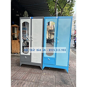 Tủ sắt quần áo giá rẻ ngang 0.9m cao 1m8